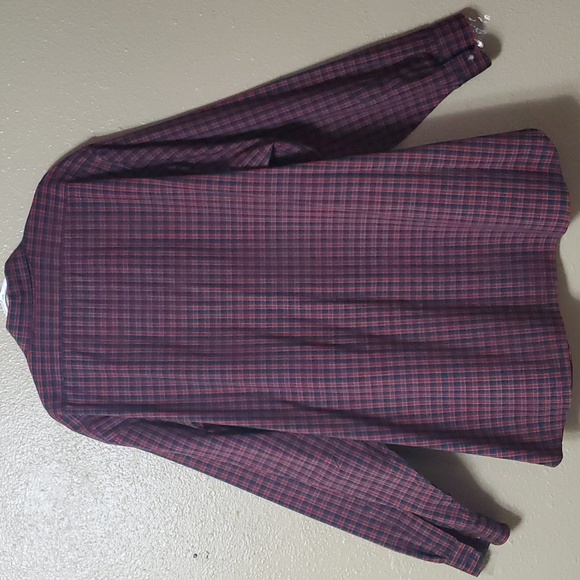 Sir Pendleton Size 3X Tall Wool Button Down Longsleeve Shirt Green Red Plaid USA - Picture 4 of 7